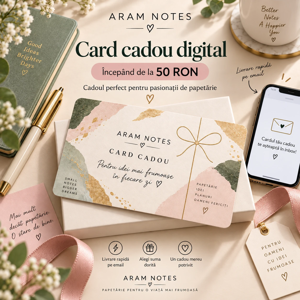 Card cadou digital ARAM NOTES