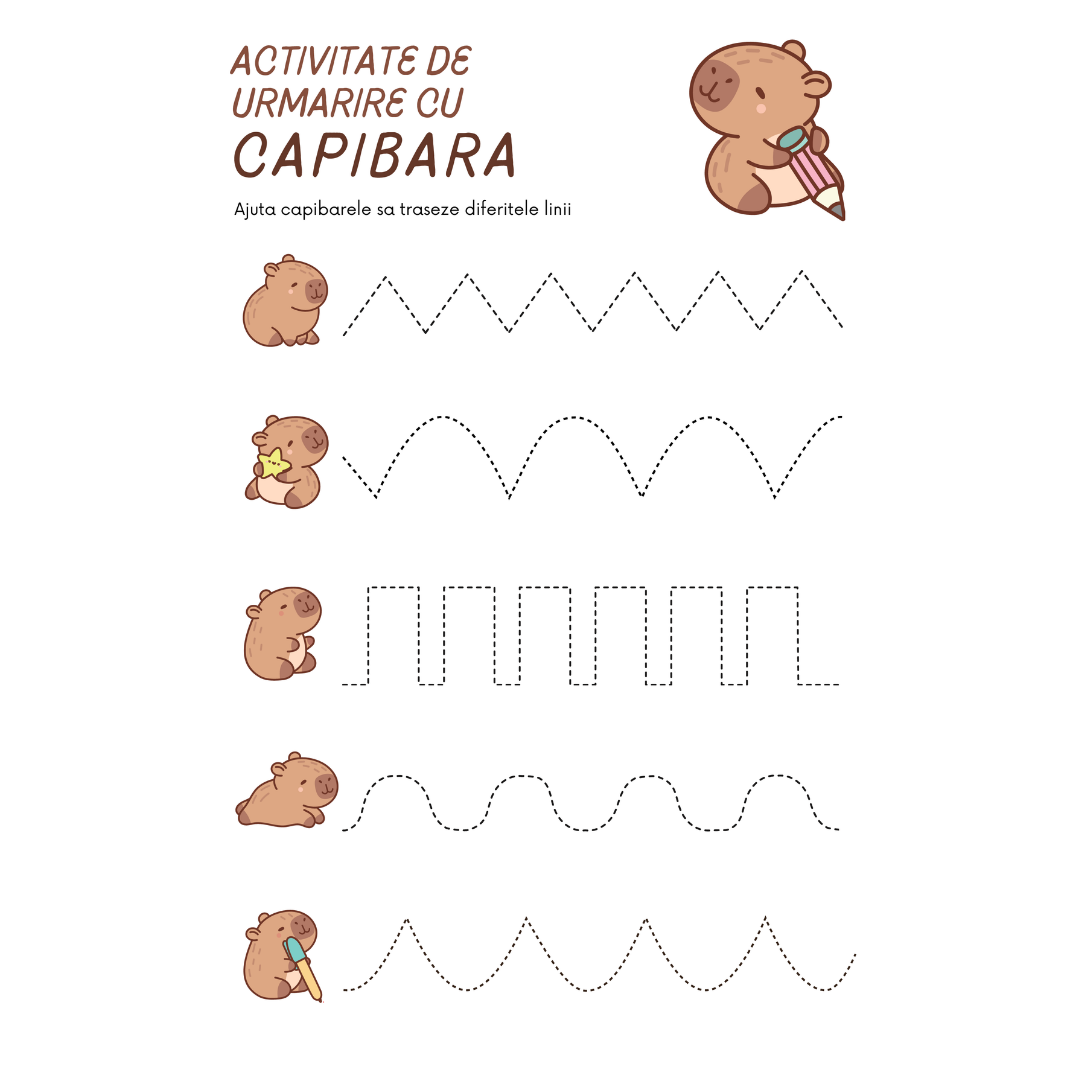 Caiet digital de activități pentru copii de 3-7 ani, produs ARAM NOTES, cu ilustrații și jocuri educative pentru învățare distractivă