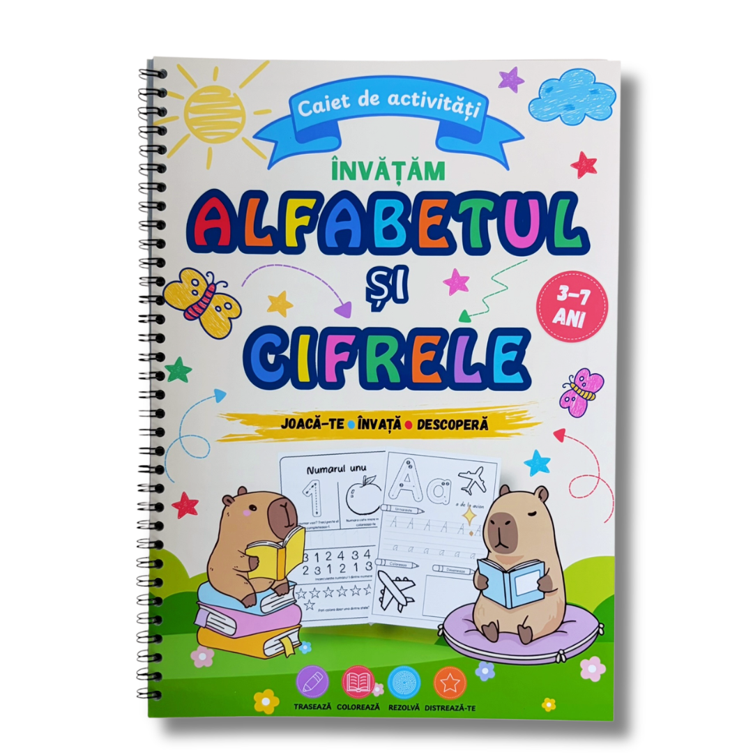 Caiet de activitati - Alfabetul si cifrele