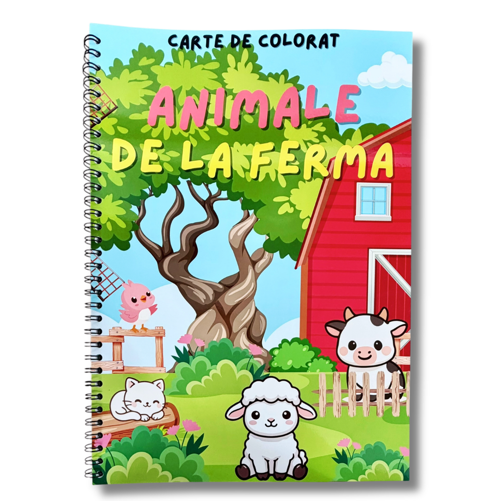 Carte de colorat - Animale de la Ferma