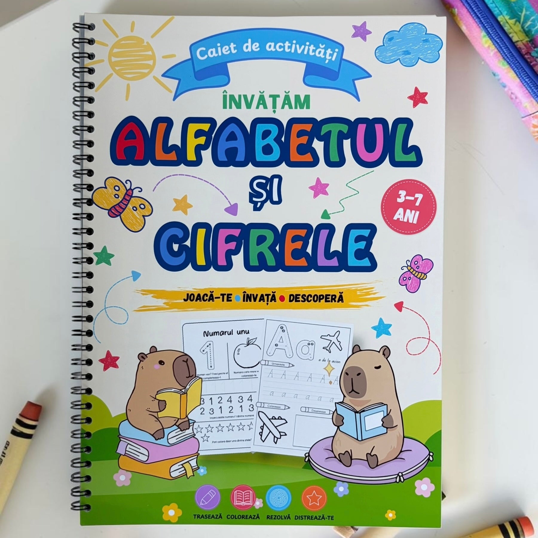 Caiet de activitati - Alfabetul si cifrele