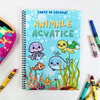 Carte de colorat - Animale Acvatice